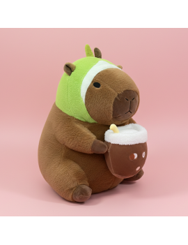 peluche capybara bubble tea coussin plush cute kawaii licorne castor tahiti fenua shopping