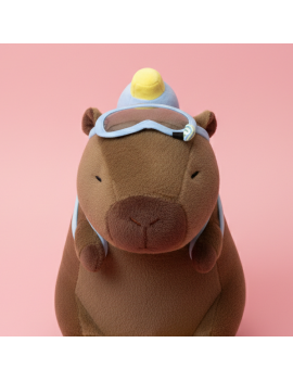 peluche capybara plongee plush coussin deco kawaii tahiti fenua shopping