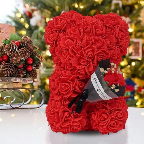 ourson flower bouquet 25cm