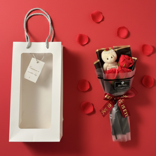 pack bouquet roses ourson cadeau idéal pour son amoureuse amoureux