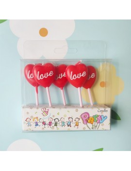 set 5 bougies love le détail qui fait toute la différence pour une ambiance romantique réussie.