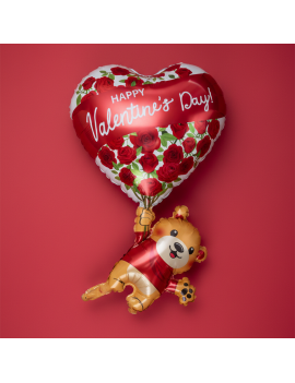 ballon ours cœur valentine's day decoration saint valentin fenua shopping tahiti