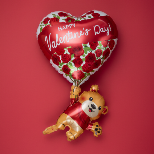 ballon ours cœur valentine's day decoration saint valentin fenua shopping tahiti