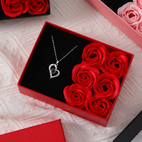 boite a bijoux + roses fausses fleurs glamour romantique cadeau saint valentin amour rouge noir élégant tahiti fenua shopping