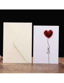 set enveloppe + carte love 15cm saint valentin carte cadeau fenua shopping tahi