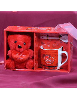 coffret peluche ours love + tasse idée de cadeaux pour la saint valentin fenua shopping tahiti