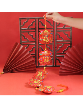 déco suspension 5 poches nouvel an chinois chinese new year decoration tahiti fenua shopping