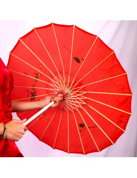 ombrelle rouge adulte parapluie nouvel an chinois rouge red flower tahiti fenua shopping
