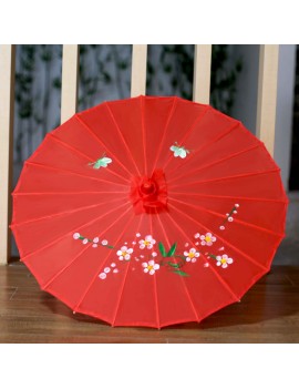ombrelle rouge adulte parapluie nouvel an chinois rouge red flower tahiti fenua shopping