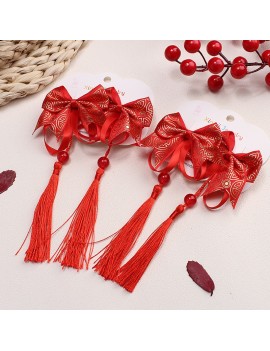 set 2 barrettes noeud nouvel an chinois chinese new year accessoire cheveux tahiti fenua shopping