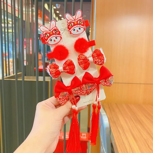 set 3 paires nouvel an chinois chinese new year accessoire cheveux tahiti fenua shopping