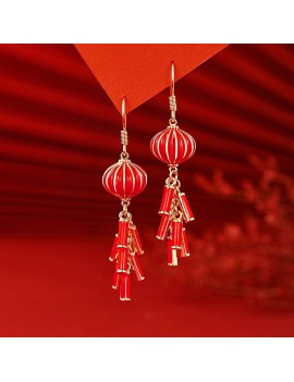boucles d'oreilles lanterne nouvel an chinois chinese new year earings accessoire tahiti fenua shopping