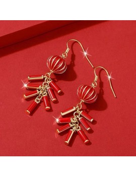 boucles d'oreilles lanterne nouvel an chinois chinese new year earings accessoire tahiti fenua shopping