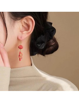 boucles d'oreilles lanterne nouvel an chinois chinese new year earings accessoire tahiti fenua shopping
