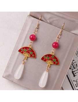 boucles d'oreilles eventail nouvel an chinois chinese new year earings accessoire tahiti fenua shopping