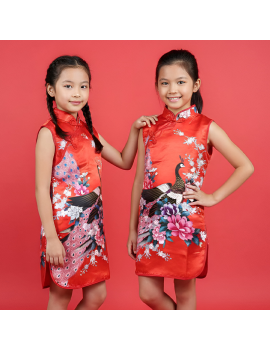 robe nouvel an chinois flower fleur habillement dress chinese new year tahiti fenua shopping