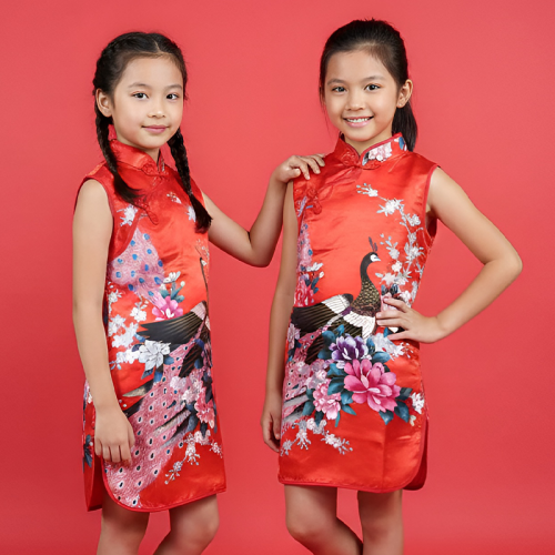 robe nouvel an chinois flower fleur habillement dress chinese new year tahiti fenua shopping