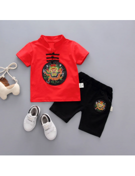 top + short nouvel an chinois dragon enfant kids chinese new year rouge habillement dress tahiti fenua shopping