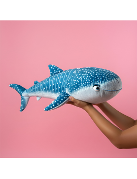 peluche baleine bleu smile 75cm coussin kids peluche enfants fenua shopping tahiti