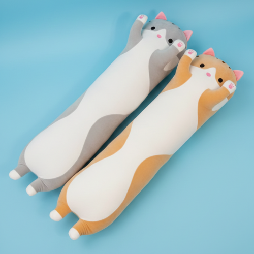 peluche chat cat kawaii tranversin coussin kids tahiti fenua shopping