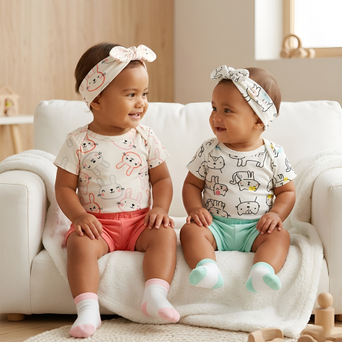 set bebe body + short + chaussettes + bandeau habits pour bébé fenua shopping tahiti comfy clothes for babies