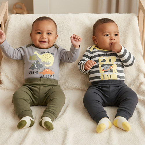 set bebe body + pantalon + chaussettes habits pour bébé fenua shopping tahiti comfy clothes for babies