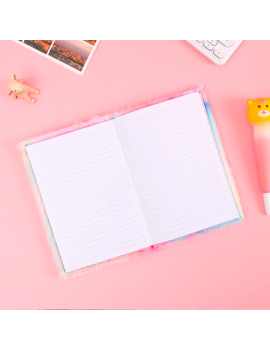 notebook fluffy licorne star notes cahier book livret papeterie unicorn tahiti fenua shopping