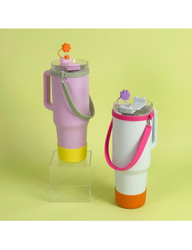 pack tumbler + accessoires color block tumbler isotherme et ses accessoires colorés et fun fenua shopping tahiti