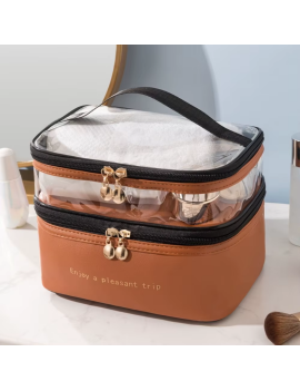 trousse de toilette 2 compartiments cosmetic bag fenua shopping tahiti