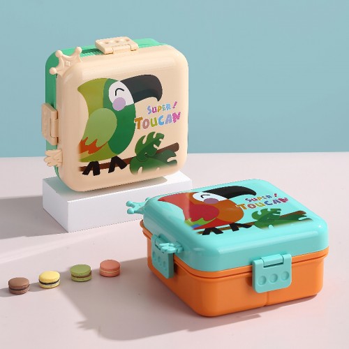 lunch box tropic toucan dejeuner enfant kids repas vaisselle tahiti fenua shopping