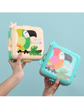 lunch box tropic toucan dejeuner enfant kids repas vaisselle tahiti fenua shopping