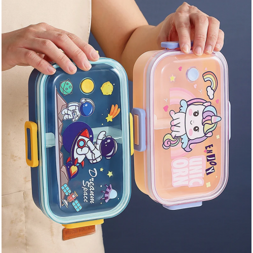 lunch box 1 etage astronaute space licorne unicorn dinosaure repas dejeuner kids enfant vaisselle tahiti fenua shopping
