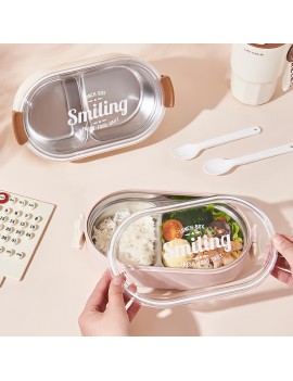 lunch box iso oval 24,5cm boite repas dejeuner acier isotherme tahiti fenua shopping