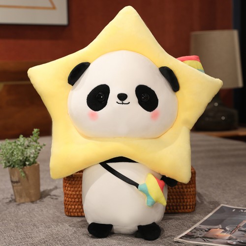 peluche panda capuche kawaii plush coussin enfant kids tahiti fenua shopping