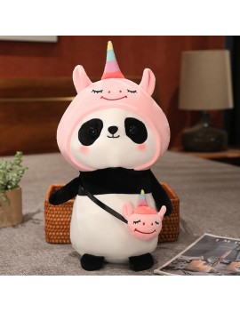 peluche panda capuche kawaii plush coussin enfant kids tahiti fenua shopping