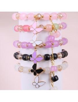 bracelets perles charm papillon accessoire enfant kids poignet tahiti fenua shopping