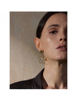 boucles gold rosace boucle d'oreilles earings bijoux jewelry accessoire beaute tahiti fenua shopping