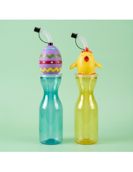 gourde longue pâques easter bouteille pvc enfant kids poussin oeuf tahiti fenua shopping