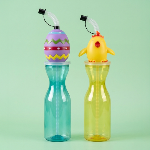 gourde longue pâques easter bouteille pvc enfant kids poussin oeuf tahiti fenua shopping