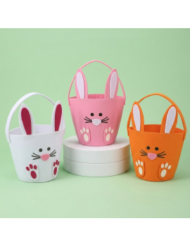 panier lapin feutrine rabbit bag kids enfant oeufs paques easter tahiti fenua shopping