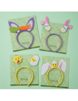 serre tete pâques fun enfant kids headband fete easter accessoire beaute poussin carotte tahiti fenua shopping