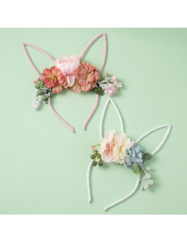 serre tete lapin flowers rabbit fleurs headband paques easter celebration tahiti fenua shopping