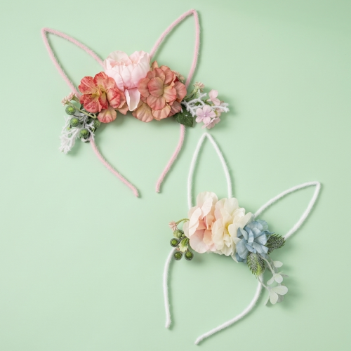 serre tete lapin flowers rabbit fleurs headband paques easter celebration tahiti fenua shopping