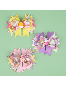 barrette cheveux pâques easter accessoire color enfant kids pince tahiti fenua shopping