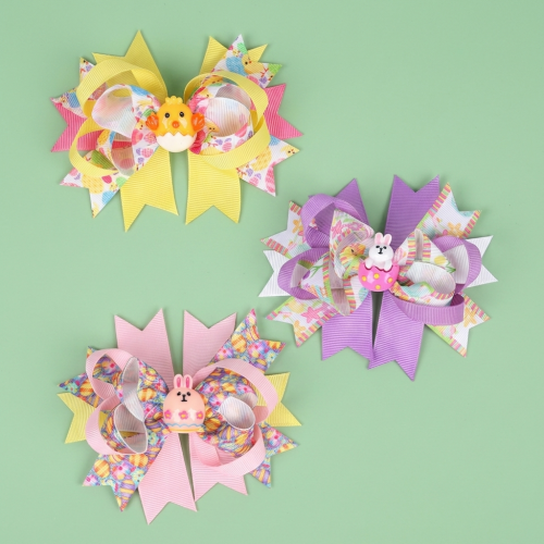 barrette cheveux pâques easter accessoire color enfant kids pince tahiti fenua shopping