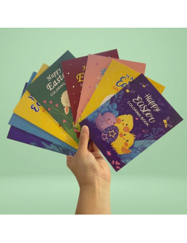 set 8 cahiers coloriage pâques easter papeterie book color enfant kids tahiti fenua shopping