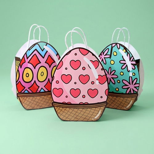 sachet cadeau oeuf 19cm gift bag oeufs en chocolat paques easter tahiti fenua shopping