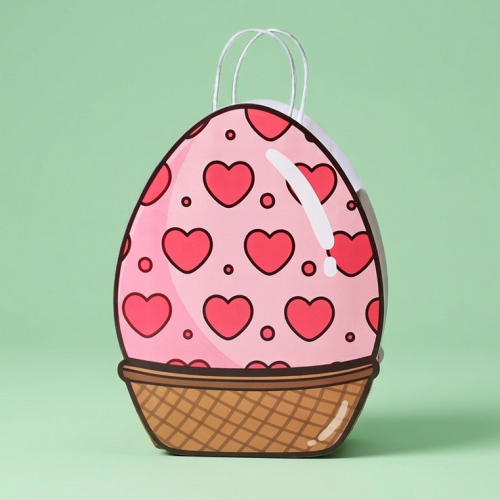 sachet cadeau oeuf 19cm gift bag oeufs en chocolat paques easter tahiti fenua shopping