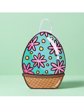 sachet cadeau oeuf 19cm gift bag oeufs en chocolat paques easter tahiti fenua shopping