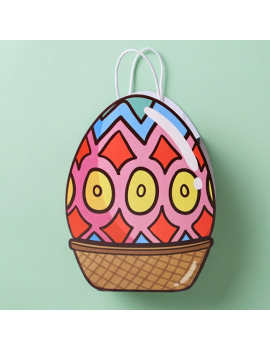 sachet cadeau oeuf 19cm gift bag oeufs en chocolat paques easter tahiti fenua shopping